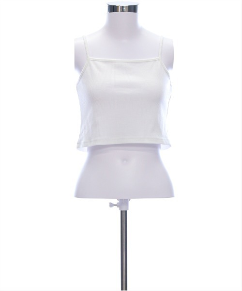 clear（クリア）の「ドロストリボンレーストップス&キャミセット[体系カバー 韓国ファッション セットアップ]（Tシャツ/カットソー・レディース・ブラック/オフホワイト/ライトベージュ・F）」の17枚目の写真