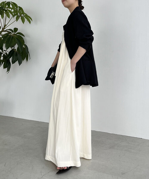 CAPRICIEUX LE'MAGE（カプリシューレマージュ）の「【低身長サイズあり】ベアサロペット（サロペット/オーバーオール・レディース・ブラック/アイボリー・PS/FREE）」の12枚目の写真