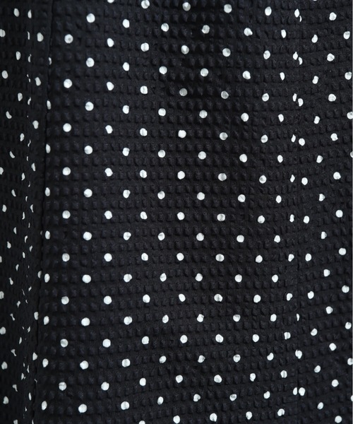 INTERPLANET（インタープラネット）の「サッカードットプリントスカート（スカート・レディース・アイボリー/ブラック・FREE）」の3枚目の写真