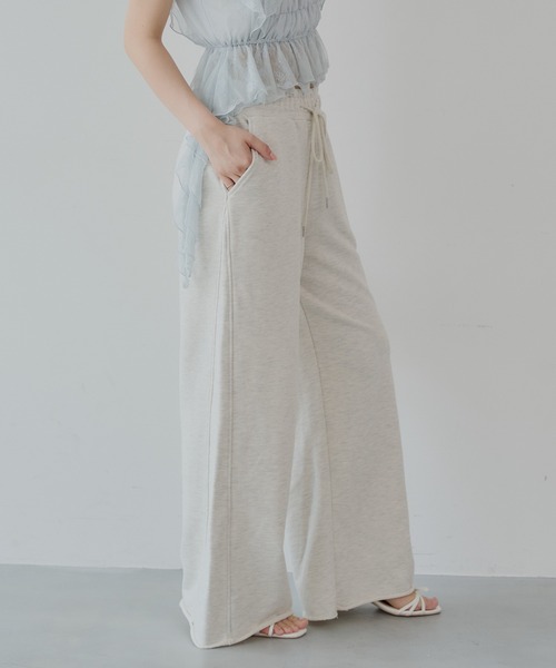 Chico（チコ）の「ルーズワイドスウェットパンツ（スウェットパンツ・レディース・オートミール/チャコールグレー/グレー・SMALL/MEDIUM）」の5枚目の写真