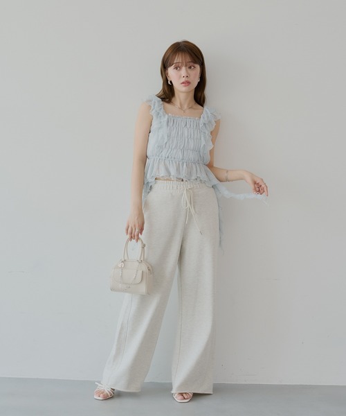 セール】ルーズワイドスウェットパンツ（スウェットパンツ