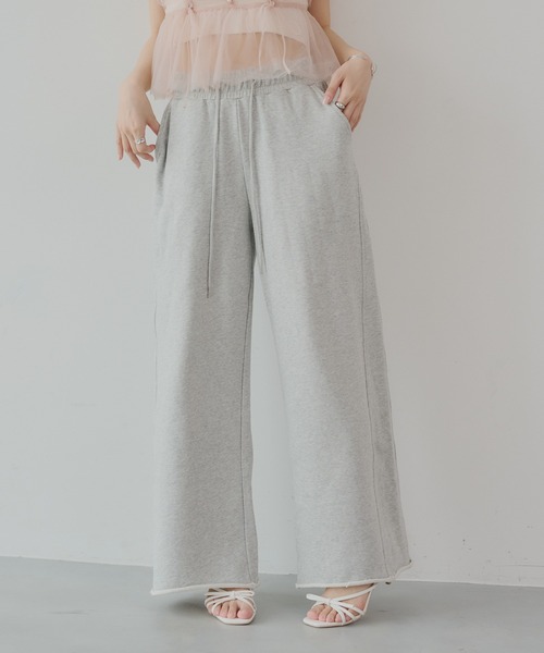 Chico（チコ）の「ルーズワイドスウェットパンツ（スウェットパンツ・レディース・オートミール/チャコールグレー/グレー・SMALL/MEDIUM）」の15枚目の写真