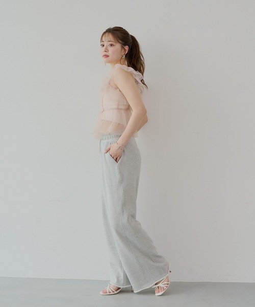 Chico（チコ）の「ルーズワイドスウェットパンツ（スウェットパンツ・レディース・オートミール/チャコールグレー/グレー・SMALL/MEDIUM）」の18枚目の写真