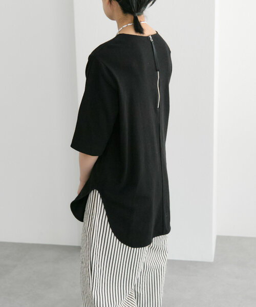 可愛い！ear PAPILLONNER 完売フリル Tシャツ 黒 美品 セール】《綿100％》カットトップス【SUM1 STYLE(スミスタイル