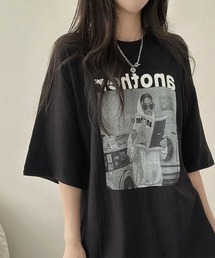 存在感抜群のフォトプリントが目を惹く！ゆるっと着こなせるビッグシルエットTシャツ