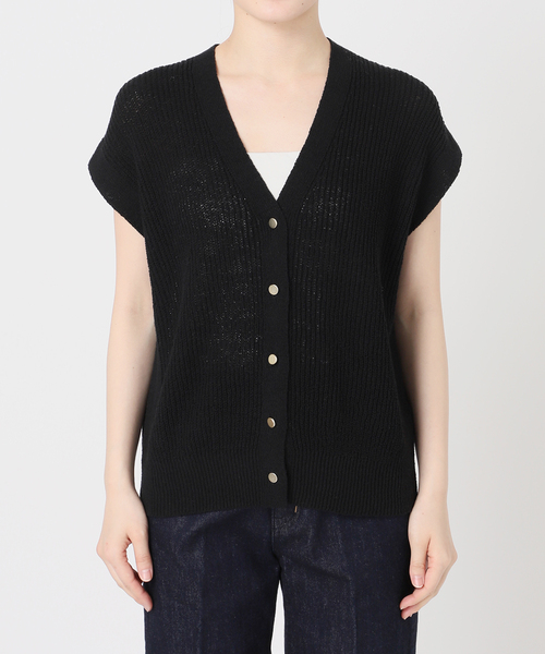 ★未使用★journal standard luxe リネンコットンベスト 追加5》手洗い可 / リネンコットンベスト（ニット/セーター