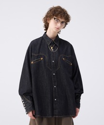 soerte（ソエルテ）の「Oversize denim western shirt / オーバーサイズデニムウエスタンシャツ（シャツ/ブラウス・メンズ）」