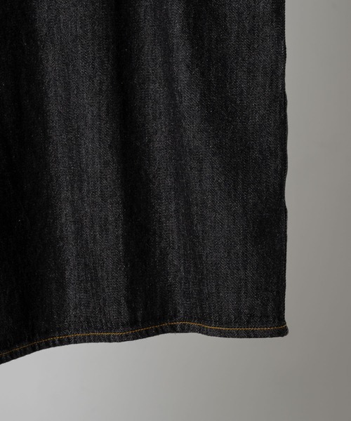 Oversize denim western shirt / オーバーサイズデニムウエスタン