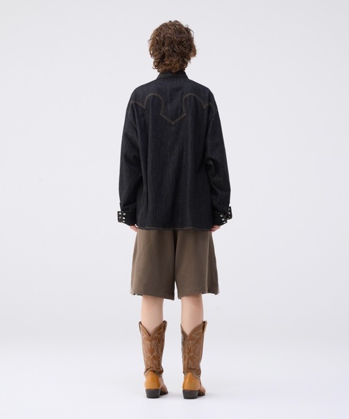 Oversize denim western shirt / オーバーサイズデニム