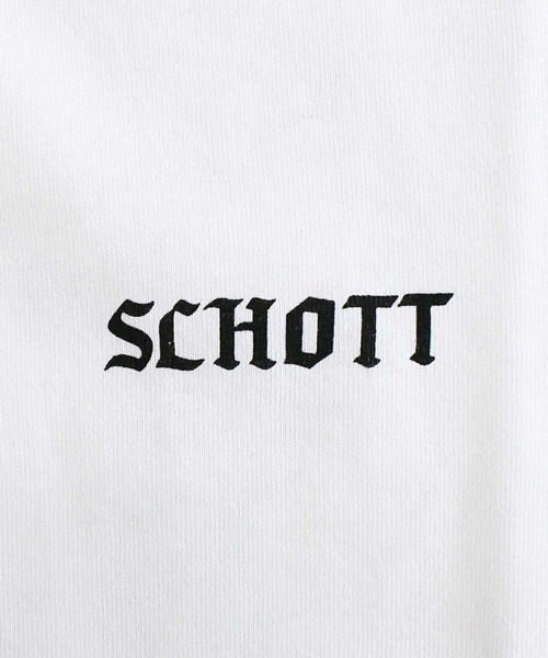 Schott(ショット)の「T-SHIRT SESSION(Tシャツ/カットソー・メンズ・ブラック/ホワイト・L/XL/XXL/M)」の8枚目の写真