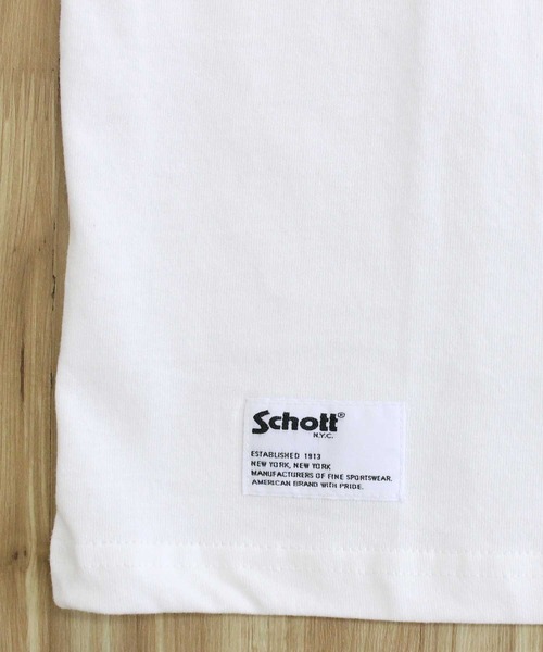 Schott(ショット)の「T-SHIRT SESSION(Tシャツ/カットソー・メンズ・ブラック/ホワイト・L/XL/XXL/M)」の9枚目の写真