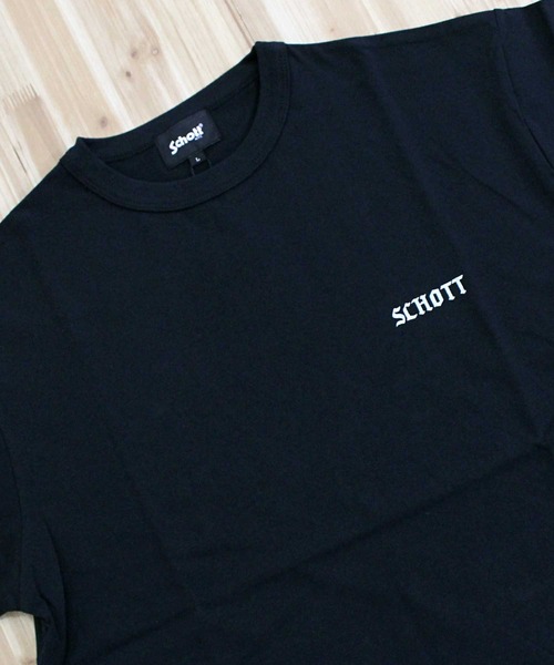 Schott(ショット)の「T-SHIRT SESSION(Tシャツ/カットソー・メンズ・ブラック/ホワイト・L/XL/XXL/M)」の15枚目の写真