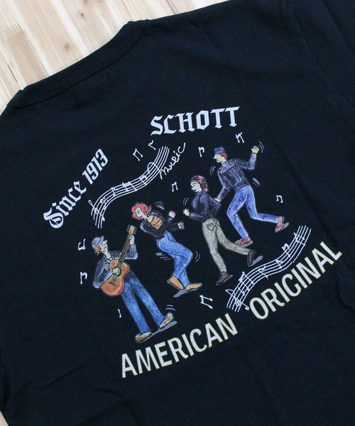 Schott(ショット)の「T-SHIRT SESSION(Tシャツ/カットソー・メンズ・ブラック/ホワイト・L/XL/XXL/M)」の16枚目の写真