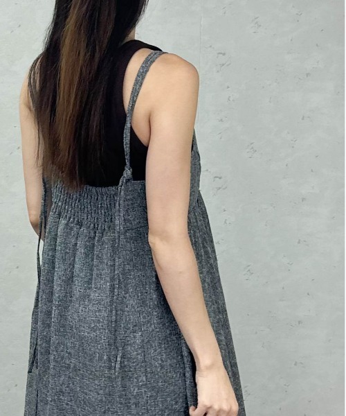Per sist ence（パーシエンス）の「ツイードキャミワンピース（ワンピース・レディース・ブラウン/アイボリー/ブラック/グレー・ONE SIZE）」の12枚目の写真