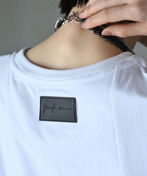 funda mine(ファンダマイン)の「バックネーム切替Tシャツ(Tシャツ/カットソー・レディース・ブラック/ホワイト・FREE)」の20枚目の写真