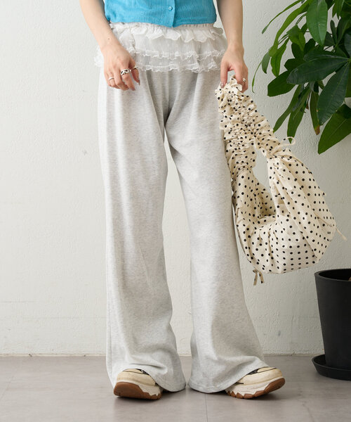 w closet（ダブルクローゼット）の「ドットシャーリングBAG（トートバッグ・レディース・ブラック/オフホワイト・FREE）」の3枚目の写真