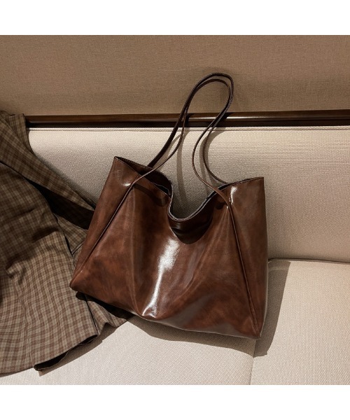 Sakka(サッカ)の「大容量 PUレザートートバッグ(トートバッグ・レディース・ブラック/ベージュ/ブラウン/ブルー/ワイン・FREE)」の6枚目の写真
