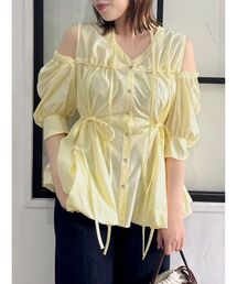 dazzlin | ギャザーバルーンペプラムブラウス(シャツ/ブラウス)