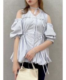 dazzlin | ギャザーバルーンペプラムブラウス(シャツ/ブラウス)