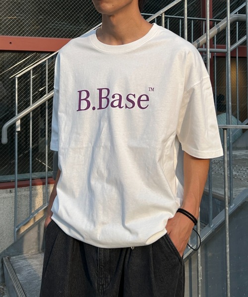 BROKEN BASE（ブロークンベース）の「B.Base ピグメントアソートSSTee（Tシャツ/カットソー・メンズ・ホワイト/ネイビー/オレンジ/ライトブルー/チャコールグレー・SMALL/MEDIUM/LARGE）」の2枚目の写真