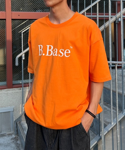 BROKEN BASE（ブロークンベース）の「B.Base ピグメントアソートSSTee（Tシャツ/カットソー・メンズ・ホワイト/ネイビー/オレンジ/ライトブルー/チャコールグレー・SMALL/MEDIUM/LARGE）」の5枚目の写真