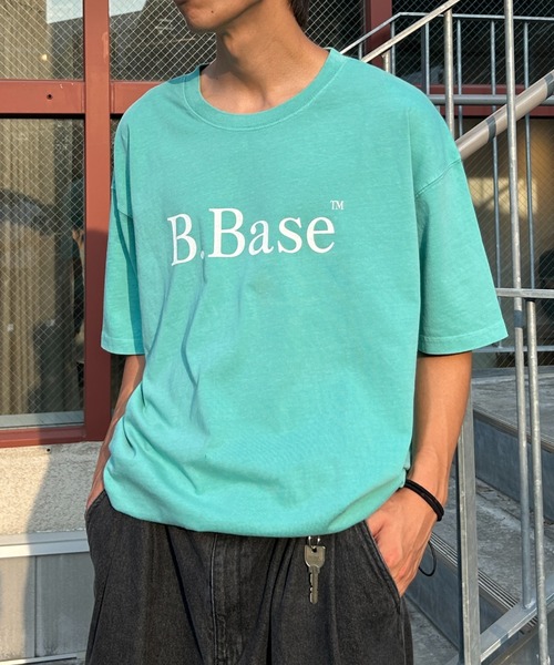 BROKEN BASE（ブロークンベース）の「B.Base ピグメントアソートSSTee（Tシャツ/カットソー・メンズ・ホワイト/ネイビー/オレンジ/ライトブルー/チャコールグレー・SMALL/MEDIUM/LARGE）」の4枚目の写真