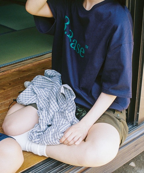 BROKEN BASE（ブロークンベース）の「B.Base ピグメントアソートSSTee（Tシャツ/カットソー・メンズ・ホワイト/ネイビー/オレンジ/ライトブルー/チャコールグレー・SMALL/MEDIUM/LARGE）」の19枚目の写真