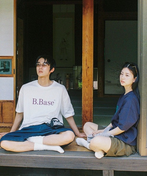 BROKEN BASE（ブロークンベース）の「B.Base ピグメントアソートSSTee（Tシャツ/カットソー・メンズ・ホワイト/ネイビー/オレンジ/ライトブルー/チャコールグレー・SMALL/MEDIUM/LARGE）」の10枚目の写真