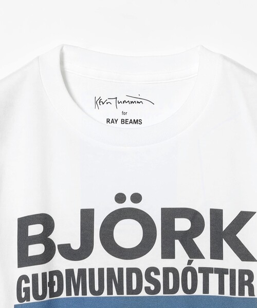 Ray BEAMS（レイビームス）の「【別注】Kevin Cummins / 「Bjork」Photo T③（Tシャツ/カットソー・レディース・ホワイト・ONE SIZE）」の7枚目の写真