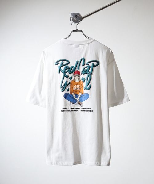 Red Cap Girl(レッドキャプガール)の「RED CAP GIRL RCG天竺バックプリントTシャツ(Tシャツ/カットソー・メンズ・パープル系1/グレー系1/ブラック系1/グリーン系2/パープル系3/グレー系3/ブラック系3/ホワイト系1/ホワイト系2/グレー系2/ホワイト系3/ブルー系2/グリーン系3/ブルー系1/グリーン系1/パープル系2/チャコールグレー/ブラック系2・M/L)」の20枚目の写真