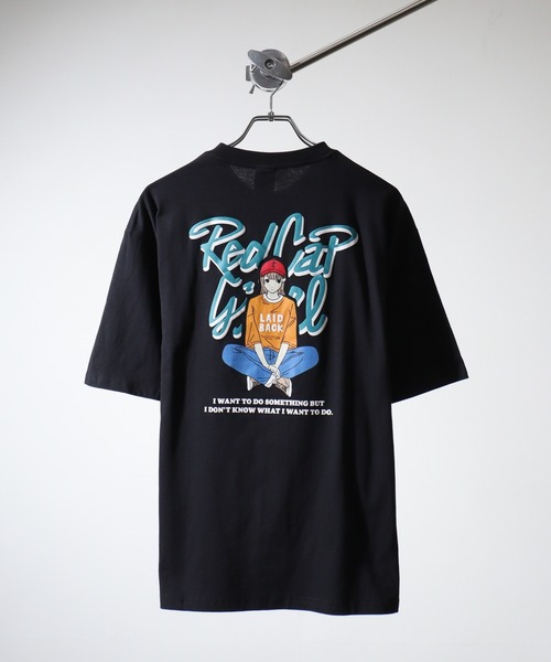 Red Cap Girl(レッドキャプガール)の「RED CAP GIRL RCG天竺バックプリントTシャツ(Tシャツ/カットソー・メンズ・パープル系1/グレー系1/ブラック系1/グリーン系2/パープル系3/グレー系3/ブラック系3/ホワイト系1/ホワイト系2/グレー系2/ホワイト系3/ブルー系2/グリーン系3/ブルー系1/グリーン系1/パープル系2/チャコールグレー/ブラック系2・M/L)」の22枚目の写真