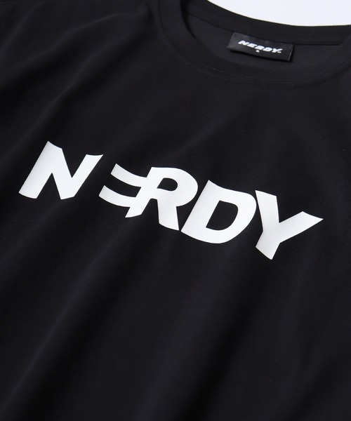 NERDY（ノルディ）の「ブレンクビッグロゴ Tシャツ（Tシャツ/カットソー・メンズ・ブラック/パープル/ブルー/ホワイト・L/M/S）」の16枚目の写真