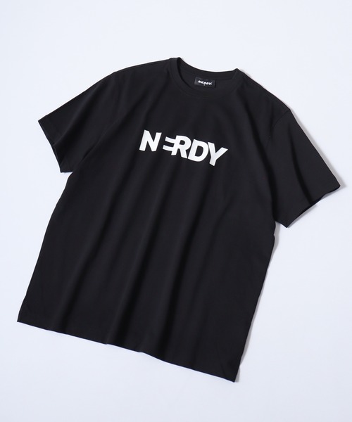 NERDY（ノルディ）の「ブレンクビッグロゴ Tシャツ（Tシャツ/カットソー・メンズ・ブラック/パープル/ブルー/ホワイト・L/M/S）」の15枚目の写真