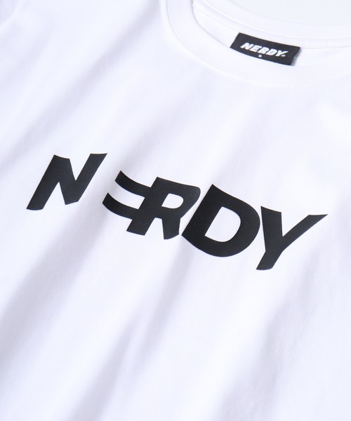 NERDY（ノルディ）の「ブレンクビッグロゴ Tシャツ（Tシャツ/カットソー・メンズ・ブラック/パープル/ブルー/ホワイト・L/M/S）」の14枚目の写真