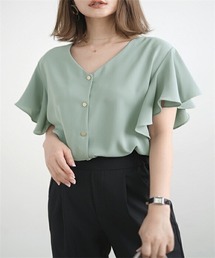 袖フレア Vネック」に該当するトップスファッション通販 - ZOZOTOWN