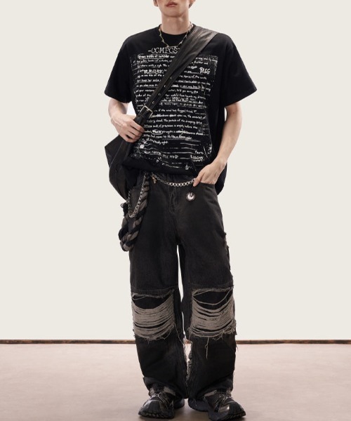 FTC グラフィックプリント Tシャツ グラフィックプリントTシャツ(M ブラック): トップス｜Right-on