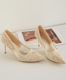 Forcement（フォースメント）の「「レースの透け感が決め手。」品よく足元華やぐご褒美パンプス（パンプス）」