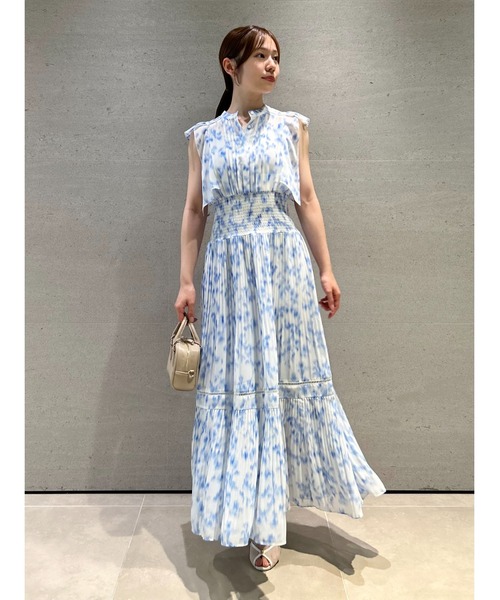 SNIDEL フラワープリント ワンピース SNIDEL｜フラワープリントドレープワンピース | Rakuten Fashion