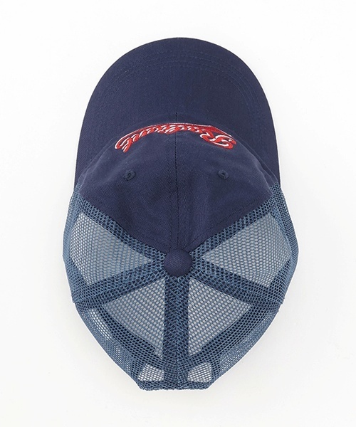 LOVETOXIC(ラブトキシック)の「【LTXC】チアロゴメッシュキャップ(キャップ・キッズ・オフホワイト/ネイビー/ブラック・F)」の7枚目の写真