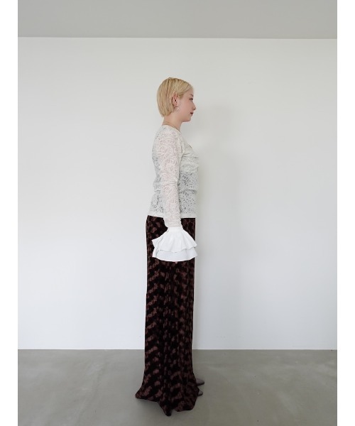 sahara(サハラ)の「Gather Bust Lace Top/ギャザーバストレーストップ(その他トップス・レディース・ブラック/ホワイト・FREE)」の10枚目の写真