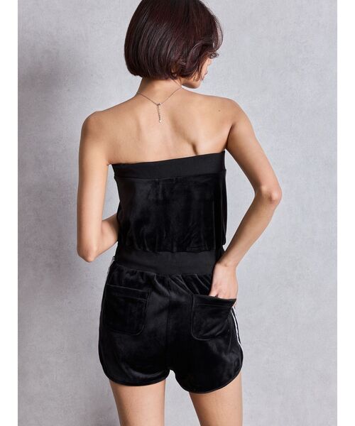 GYDA(ジェイダ)の「GYDAベロアベアロンパース(ワンピース・レディース・オフホワイト/ピンク/ブラック・FREE)」の12枚目の写真