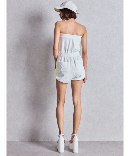 GYDA(ジェイダ)の「GYDAベロアベアロンパース(ワンピース・レディース・オフホワイト/ピンク/ブラック・FREE)」の5枚目の写真