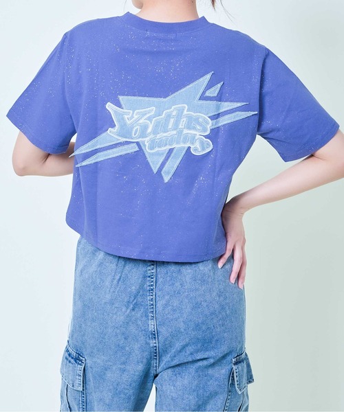 GORGE(ゴージ)の「《星モチーフ×インパクトロゴ》レディース 半袖Tシャツ ストリート 春夏秋(Tシャツ/カットソー・レディース・ブルー/グレー/スミクロ・F)」の3枚目の写真