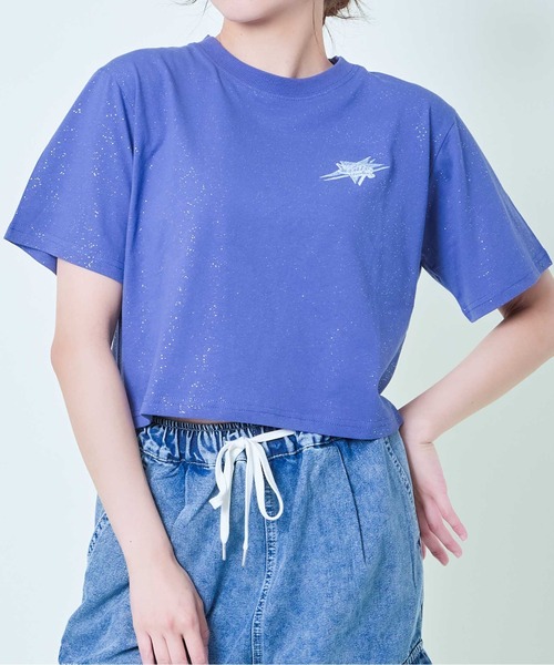 GORGE(ゴージ)の「《星モチーフ×インパクトロゴ》レディース 半袖Tシャツ ストリート 春夏秋(Tシャツ/カットソー・レディース・ブルー/グレー/スミクロ・F)」の9枚目の写真