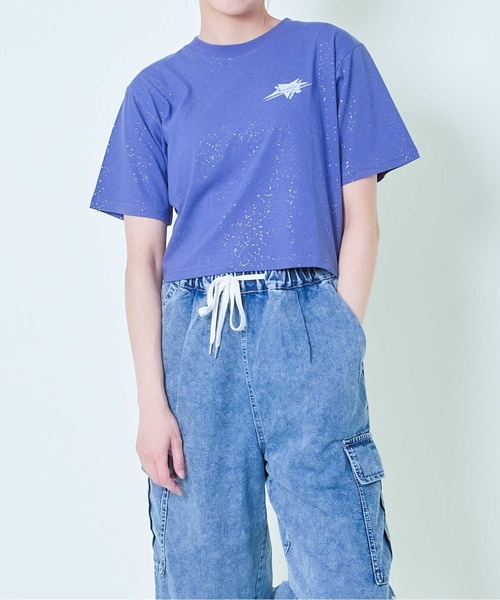 GORGE(ゴージ)の「《星モチーフ×インパクトロゴ》レディース 半袖Tシャツ ストリート 春夏秋(Tシャツ/カットソー・レディース・ブルー/グレー/スミクロ・F)」の10枚目の写真