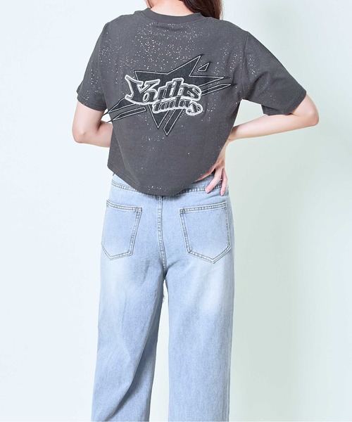 GORGE(ゴージ)の「《星モチーフ×インパクトロゴ》レディース 半袖Tシャツ ストリート 春夏秋(Tシャツ/カットソー・レディース・ブルー/グレー/スミクロ・F)」の12枚目の写真