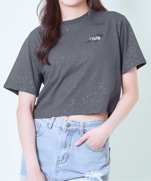 GORGE(ゴージ)の「《星モチーフ×インパクトロゴ》レディース 半袖Tシャツ ストリート 春夏秋(Tシャツ/カットソー・レディース・ブルー/グレー/スミクロ・F)」の13枚目の写真