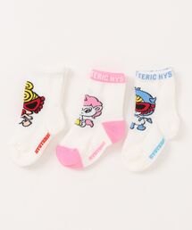 HYSTERIC MINI（ヒステリックミニ）の「HAPPY NAPPY BABY 3P ソックス（ソックス/靴下・キッズ）」