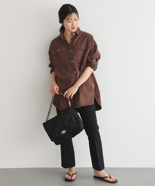 追加2》Healthy DENIM/ヘルシーデニム SLOBE別注 ビッグシャツ ALMOND