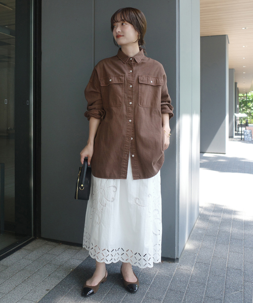 追加2》Healthy DENIM/ヘルシーデニム SLOBE別注 ビッグシャツ ALMOND
